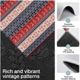 thumbnail image 3 of Red and Blue Christmas Knitted Pattern Kitchen Rugs Sets Of 3,Kitchen Runner Rugs Non Skid Washable,Decorative Kitchen Floor Mats for Kitchen,Sink,Laundry,17"x30"+ 17"x47" + 17"x59", 3 of 6