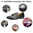 thumbnail image 3 of Men’s Luxury Black Loafers and Faux Leather Wedding Dress Shoes with Tassel, Black-06, 10 US, 3 of 5