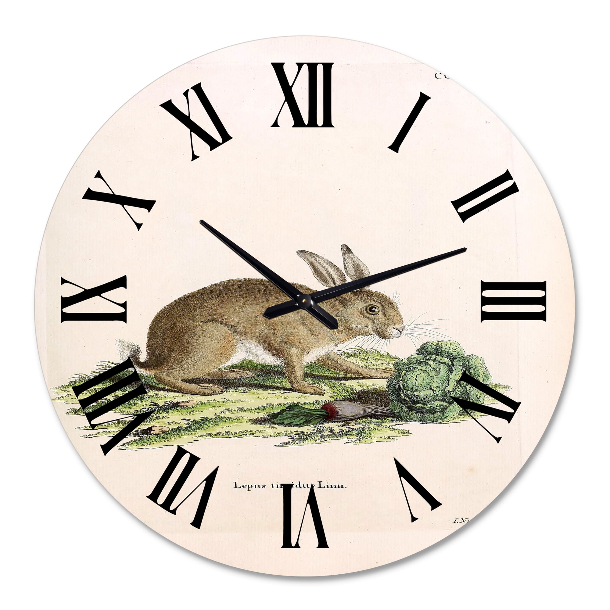 Designart 1 in Farmhouse Wall Clock
