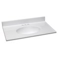 thumbnail image 1 of Solid White Cultured Marble Vanity Top - 31 x 19 in., 1 of 1