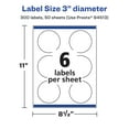 thumbnail image 6 of Avery Waterproof Round Labels, 3" Diameter, 300, 6 of 11