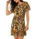 thumbnail image 2 of Fotbe Zebra Bata de Dormir para Mujer con Estampado, Camisón de Algodón de Manga Corta, Ropa de Dormir Casual, 2 of 6