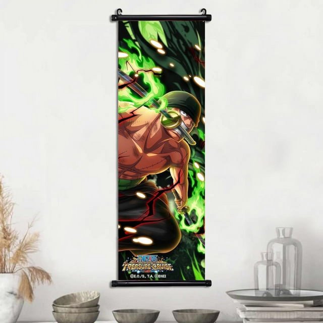 Anime ONE PIECE Poster Roronoa Zoro Canvas Painting Art Print Kids Room Decoration Mural for Hanging Scrolls