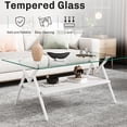 thumbnail image 4 of Transparent Table - Smooth Edged Glass - Living Room Decor - Sturdy for Long Use, 4 of 5