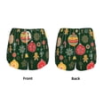 thumbnail image 5 of Lsque Christmas Printed Women's Running Shorts with Liner Pockets,Elastic Quick Dry Workout Athletic Gym Yoga Shorts,Womens High Waist Shorts-Large, 5 of 9