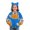 Blue, variant on Girls Sweatshirt Zip-Up Cute Cat Print Hoodies Casual Loose Teen Kids Halloween Sweat Outerwear Fall Outfits 2-15 Years