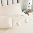 thumbnail image 5 of BNM Egyptian Cotton 850 Thread Count Bed Sheet Set, Full, Ivory, 5 of 8