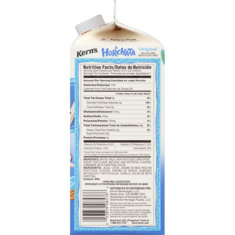 Kern's Original Horchata Milk & Rice Drink, 59 Fl. Oz.