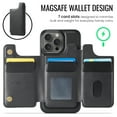 thumbnail image 3 of Dteck for iPhone 15 Pro Max Magnetic Case with Detachable Wallet Card Holder, Compatible with MagSafe, RFID Blocking Credit Slots Kickstand Shockproof Phone Cover for Women Men,Black, 3 of 6