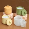 thumbnail image 3 of Moule à Bougie avec Couvercle, Démoulage Facile, Silicone Non Collant Réutilisable, Support Rond pour Bougie, Moule de Rangement en Résine, Fournitures pour Bricolage, 3 of 8