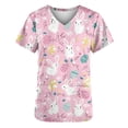 thumbnail image 5 of Haivin Women's Crew Neck T Shirts Casual Short Sleeve Tees Printed Loose Summer Tops, 5 of 5