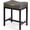 Grey & Black, variant on Vanity Stool, Saddle Seat Makeup Stool Chair with Metal Leg, U-Shaped Teddy Velvet Ottoman Foot Rest Stool, Small Square Chairs Under Desk for Vanity, Modern Makeup Bench White