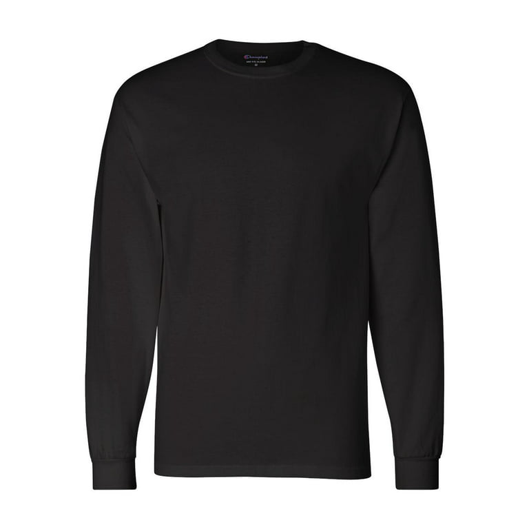 helt seriøst afskaffet gaben Champion Men's Long Sleeve Crew Neck T-Shirt - Walmart.com