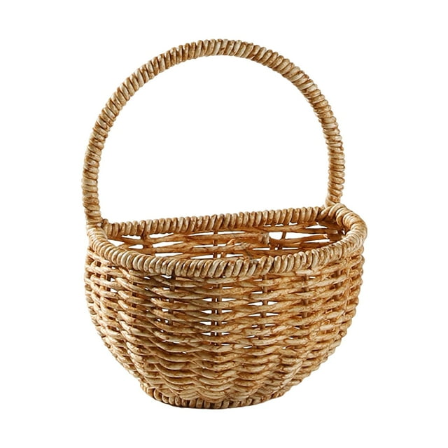 Cestas colgantes de pared, cesta de almacenamiento de cocina, soporte decorativo para plantas, contenedor de frutas 125 cm x 9 cm x 16 cm