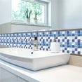 thumbnail image 4 of 10pc Peel and Stick Ceramic Tile Paste 3D Lattice Crystal Ceramic Tile Paste DIY Waterproof Self Adhesive Wall Sticker (C), 4 of 9