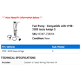 thumbnail image 2 of Fuel Pump - Compatible with 1998 - 2000 Isuzu Amigo S 1999, 2 of 2