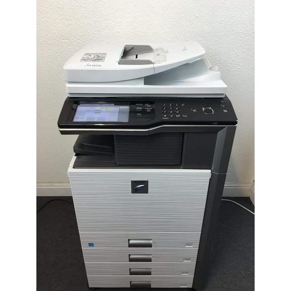 Restored Sharp MX-M453N Monochrome Multifunction Laser Printer 45ppm, A3/A4, Print/Copy/Scan, Duplex, Network, 1200 x 1200 DPI, 100-Sheet RSPF, 1GB RAM + 80GB HDD (Refurbished)