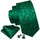 thumbnail image 2 of Corbata Barry.Wang de Seda con Diseño Paisley Verde para Hombre, 150 cm, 2 of 7
