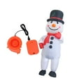 thumbnail image 4 of KLKCMS Inflatable Snowman Costume Cute Christmas Snowman Inflatable Costume for Holiday L, 4 of 9