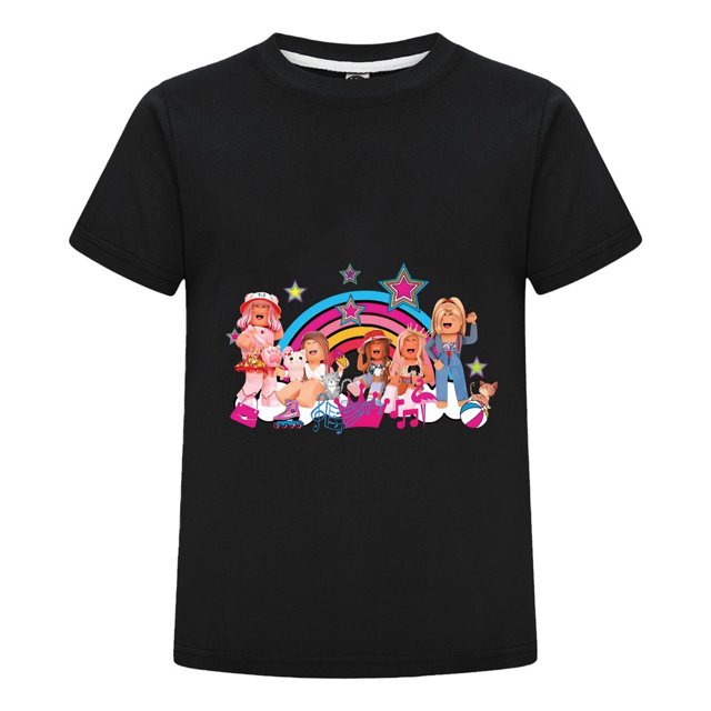 Camiseta de Niño con Estilo Roblox, Playera Gamer Infantil de Verano con Estampado de Personajes, Regalo Original