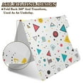 thumbnail image 2 of FORMRS A4 Clipboard Folder with Pen Holder Horizontal Foldable School Office Binder, Red Simple Shapes, 2 of 9