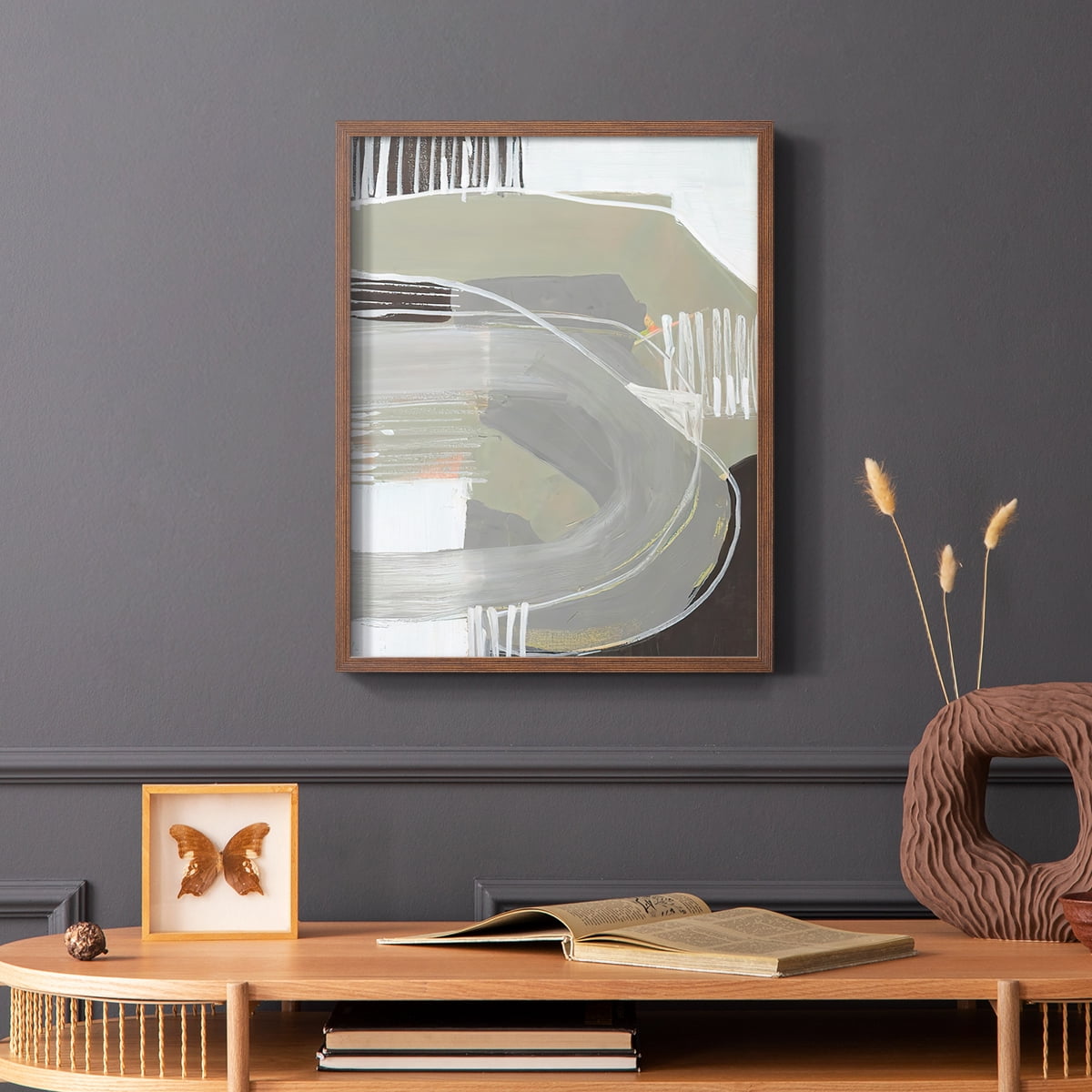 Arching Neutrals I in Paper Solid Wood 8 x 10 Framed Print
