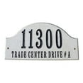 thumbnail image 1 of QualArc RID-4703-SN 9 in. Ridgecrest Arch Sand Granite Natural Stone Color Solid Granite Address Plaque, 1 of 1