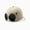 Beige, variant on Aviator Style Baseball Cap with Integrated Goggles, Pilot Sunglasses Hat Design, Vintage for Women, Yellow