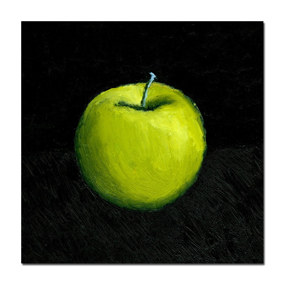 Trademark Fine Art "Green Apple Still Life" Canvas Art by Michelle Calkins