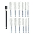 thumbnail image 1 of Bore Cleaning Brush, Bore Brushes Corrosion Resistance 1/4 Hex Shank Multifunctional Stainless Steel With 15cm Extension Rod For Household Brass Wire Yellow,Steel Wire Silver,Nylon, 1 of 8