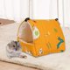 thumbnail image 5 of Hamaca para hámster, cama, guarida para hámster, escondite, jaula de juego, accesorios, nido, casa de juguete para amarillo, 5 of 9