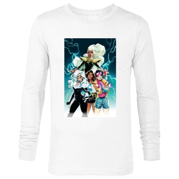 Marvel Women Storm Jubilee Wasp America Chavez & Black Cat - Long Sleeve T-Shirt for Men - Customized-White