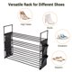 thumbnail image 5 of Yescom 2 Pack 4 Tier Shoe Rack Shelf Metal Shoe Tower 16 Pairs Shoe Storage Organizer Unit Entryway Closet Dorm Shelf Stackable Cabinet, 5 of 9