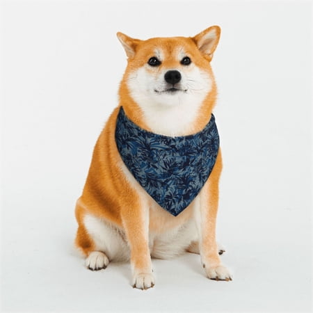 Honeii Hawaiian Style Print Pet Scarf Dog Bandanas for Dogs Triangle Dog Scarfs Bandana Pet Cute Scarf Bibs for Small Medium Dogs and Cat-Small