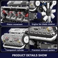 thumbnail image 2 of Bloques de construcción Toy Mould King Visible V-8 Engine V8 Motor, 2 of 6