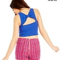 thumbnail image 2 of Aeropostale Womens Cross back Crop Tank Top, Blue, Juniors, Medium, 2 of 3