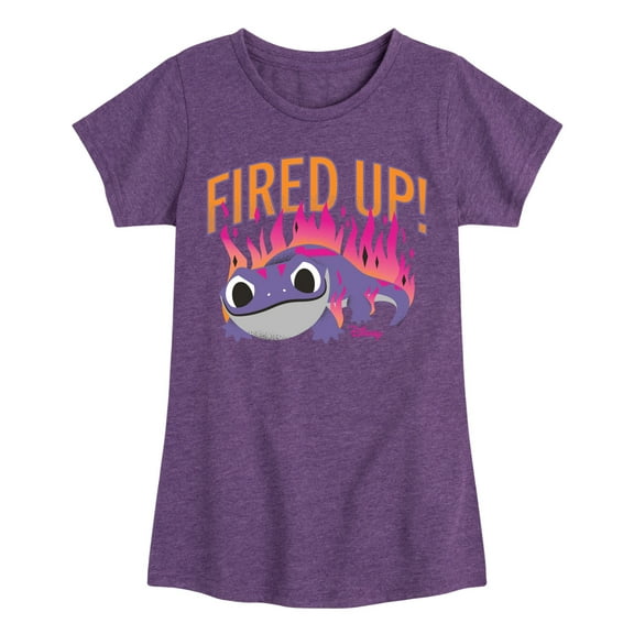 Frozen 2 - Fired Up - Toddler And Youth Girls Short Sleeve Graphic T-Shirt