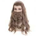 thumbnail image 5 of RightOn Mens Long Wavy Golden Brown Cosplay Wig with Braid for Costume Party Wig Use (Brown Golden)), 5 of 6