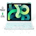 thumbnail image 4 of iPad Pro 2022 11-inch(4th Gen),Air 5th/4th Gen Keyboard case 10.9''(2022/2020), 11 Pro 1st/2nd/3rd Gen (2018/2020/2021) Compatible, Backlit Detachable Keyboard, Smart Folio (Green), 4 of 12