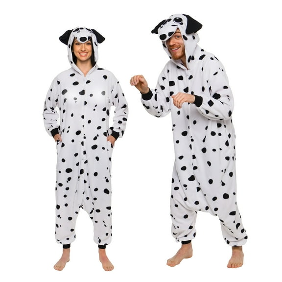 Funziez! Dalmatian Adult Unisex Novelty Union Suit Costume for Halloween - X-Large