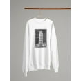 thumbnail image 3 of Leaning Tower Of Pisa Sketch Sweatshirt Women -Ethan Harper Designs, Female 3X-Large, 3 of 4