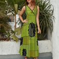 thumbnail image 2 of Geometric Printing Vestido Sin Mangas Vestidos Para Mujer, Vestido Suelto De Verano 2025, 2 of 5