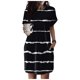 thumbnail image 1 of WILLBEST Vestidos de Algodon Vestido Camisero Suave para Mujer, Vestido Túnica Informal de Verano de Manga Corta, Vestido Holgado Estampado con Bolsillos Chica, 1 of 3
