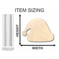thumbnail image 2 of Unfinished Wood Santa Claus Hat Shape - Christmas - Ornament - Craft - up to 46" DIY 20" / 3/4", 2 of 3