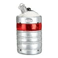 thumbnail image 2 of Old World Christmas Blown Glass Ornament for Christmas Tree, Aluminum Beer Keg, 2 of 4