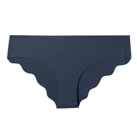Scyoekwg Womens Underwear Lace Stretchy Comfort Mid Waisted Underwear Bikini Underwear Hipster Panties Underpants(Navy M)