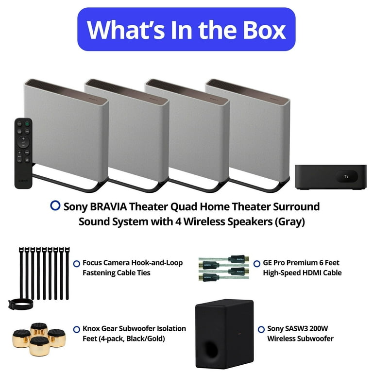 Sony BRAVIA Surround Sound Home Theater Systems, Gray - Walmart.com
