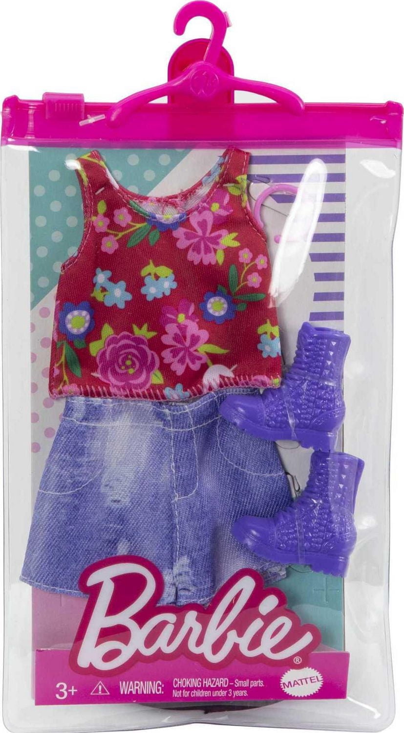 Barbie Fashion Pack -  Floral Print Sleeveless Top