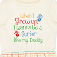 thumbnail image 4 of Inktastic Surfer Like Daddy Childs Surfing Girls Toddler Dress, 4 of 5