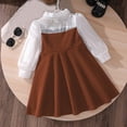 thumbnail image 4 of RMGVDSD Girls Formal Dresses Toddler Girls Dress Long Sleeve Birthday Dresses With Bowknot Elegant Party Dress Kids Dresses School Wear 6-7 Years, 4 of 9
